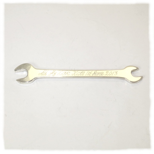 Engravable silver spanner